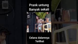 cewek cantik kena prank# untung banyak