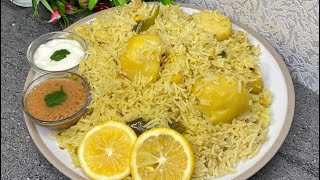 How to make Aloo Matar Pulao || Easy Potatoe Rice Recipe || Everydayfood