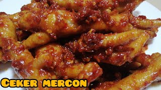 trik masak ceker ayam mercon dengan bumbu seadanya, rasanya enak huh hah