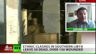 LIBYA 2012 Libya's 'non state'  Tribal war claims 50 lives