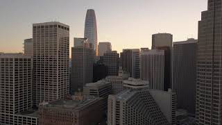 San Francisco downtown 4K drone footage