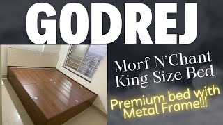 Godrej Morf N’Chant King Size Bed with Metal Frame Review 2023 #godrejinterio