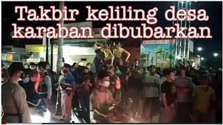 Situasi Saat Bupati Pati Tinjau Takbiran di Karaban, Polisi Bersenjata Lengkap Ikut Turun..