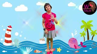 Clap your hands Listen to the music | kids English poem recitation with action | Action words rhyme