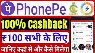 Phonepe 100% Cashback UpTo Rs 100 | Cubber Add Money Offer | Komparify 25 Rs Recharge Offer