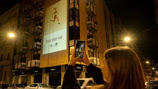 Immersive Guerrilla Projection: New Balance - Run Your Way Campaign