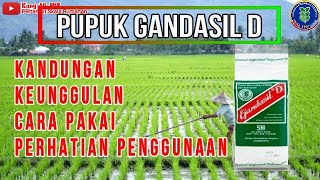 PUPUK GANDASIL D KANDUNGAN MANFAAT KEGUNAAN CARA PAKAI UNTUK TANAMAN PERTANIAN