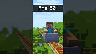 Travelling At Different Ages #shorts #minecraft