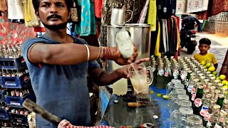 LEMON SODA : Summer Special Lemon Juice With Sweet Lassi in Indian - Indian Street Food Kolkata