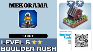 Mekorama STORY LEVEL 5 BOULDER RUSH - Gameplay & Walkthrough