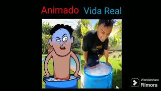 Alfredo Larin El Frío es Mental ( Vida Real VS Animado ) "Cartoon And Real Life" Parte 11