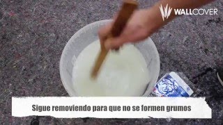 PAPEL PINTADO | Como preparar adhesivo para empapelar | Instrucción | WALLCOVER España