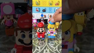 Lego Princess Peach Ice And Lego Mario Propeller Exchange Power Suit #lego #toys #viral #shorts