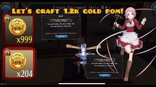 Crafting 1,200 gold pom worth of Halberds (7th anniversary)-ToramOnline