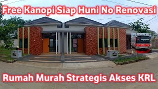 Rumah Murah Bonus Kanopi Siap Huni Tanpa Harus Renovasi Akses KRL BSD Cordelia Park