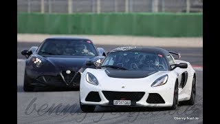 Alfa 4C vs Lotus Exige V6 Clubsport Hockenheim Trackday