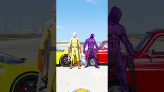 GTA V : SAITAMA VS BLACK-PANTHER MATCH, WHO IS RICHER 🤑 #shorts #gta5