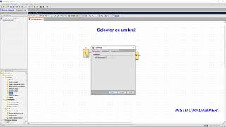 Selector de umbral. Programación de PLC, en Logo Soft Confort  V8 en funciones- FDB