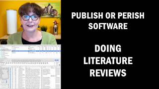 Publish or Perish Demo - Doing a literature review