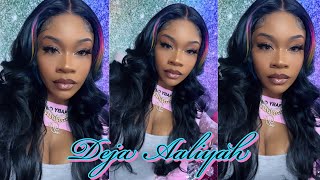 Zury Sis Human Hair Natural Mix 13x4 HD Lace Front Wig - Nadia