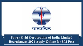 PGCIL Electric, Electronics, Power Systems Engineering Recruitment 2024 Apply Online #jobs #pgcil