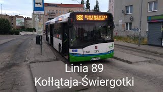 Autobusem po Szczecinie - linia 89 (Kołłątaja - Świergotki) #1248