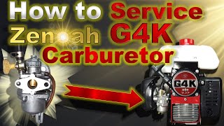 How to service a Zenoah G4K Carburetor. (genuine TK carburetor)