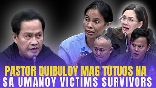 PASTOR QUIBULOY NAKARAP NA ANG MGA UMANOY VICTIMA NIYA SA KOJC