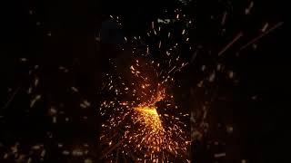 GoPro Hero 10 : 8x Slow Motion || Natural Sparkler || Rod Cutting || #shorts