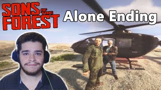 Alone Ending | Meeting Timmy LeBlanc & Eric LeBlanc At Helicopter! Sons Of The Forest Part 12