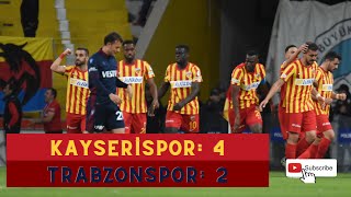 Kayserispor: 4 Trabzonspor: 2 I Maç Vlog