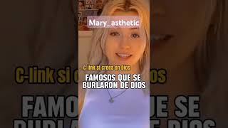 ✨Famosos que se burlaron de Dios🕊(no hate)a los famosos)que mencione)#astheticlyrics