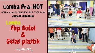 Lomba Flip Botol & Gelas Plastik