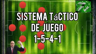 Fútbol Sistema de Juego Táctico 1-5-4-1