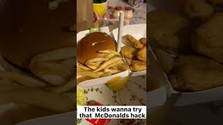 Kids try that McDonalds hack 😂