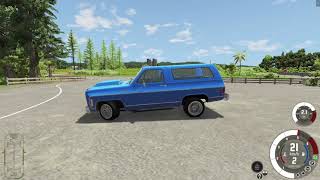 BeamNG - CHEVROLET K5 BLAZER CHEYENNE Gasoline max speed and crash