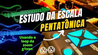 Improvisando com PENTATÔNICA||estudando pentatônica com loop da zoom g1xon #guitarra