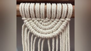 Tutorial Macrame Pattern Semicircle