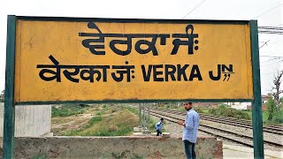 A View Of Verka Junction Railway Station.!