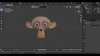 How to sculpt a monkey face in blender 2.93