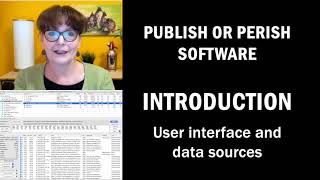 Publish or Perish Demo - Interface & Data sources