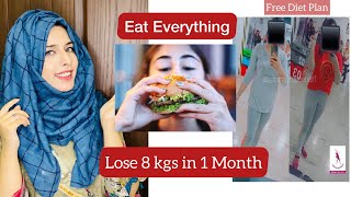 Eat Everything and lose 8 kgs | 10 Ways to Eat your fav foods | Free Diet Plan #free