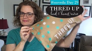 sssveda day 29, NOT SPONSORED ThredUp Haul and Honest Review, ThredUp Unboxing and TryOn