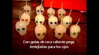 Cómo hacer Calaveritas en Velitas