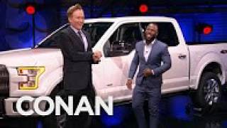 Conan Surprises The Patriots' James White With A Ford Truck