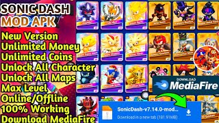 Finally Update!! Sonic Dash Mod Apk 2024 | Sonic Dash Mod Latest Version( Unlimited Coins,Mod Menu )