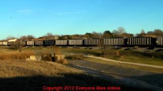 BNSF loaded coal train at Carrollton, Tx. 01/01/2012 ©