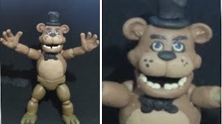 FREDDY - FIVE NIGHTS AT FREDDYS - PLASTILINA O PORCELANA FRIA - TUTORIAL