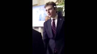 Barron Trump Speaks On Camera For First Time