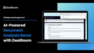 AI-Powered Document Analysis DealRoom Demo